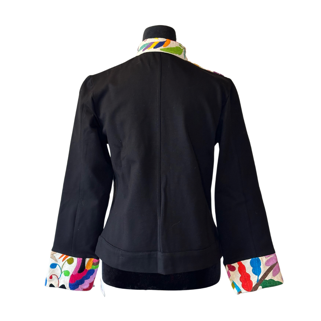 Light Jacket with Tenango Embroidery